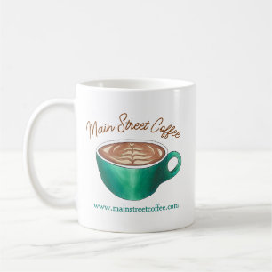 Flat White Latte Cappuccino Coffee Shop House Café Mug