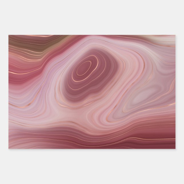 Flat Wrapping Paper 3 Swirled Roses (Front)