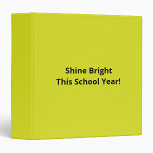 Flat Yellow Background – Back-to-School Texture Binder