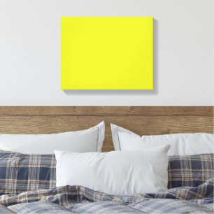 Flat Yellow Background – Back-to-School Texture Canvas Print