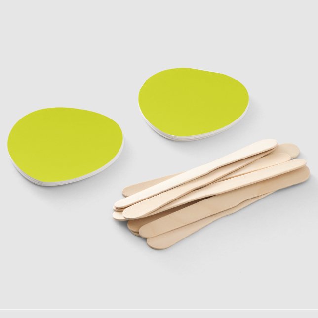 Flat Yellow Background – Back-to-School Texture Hand Fan (Non-assembled)