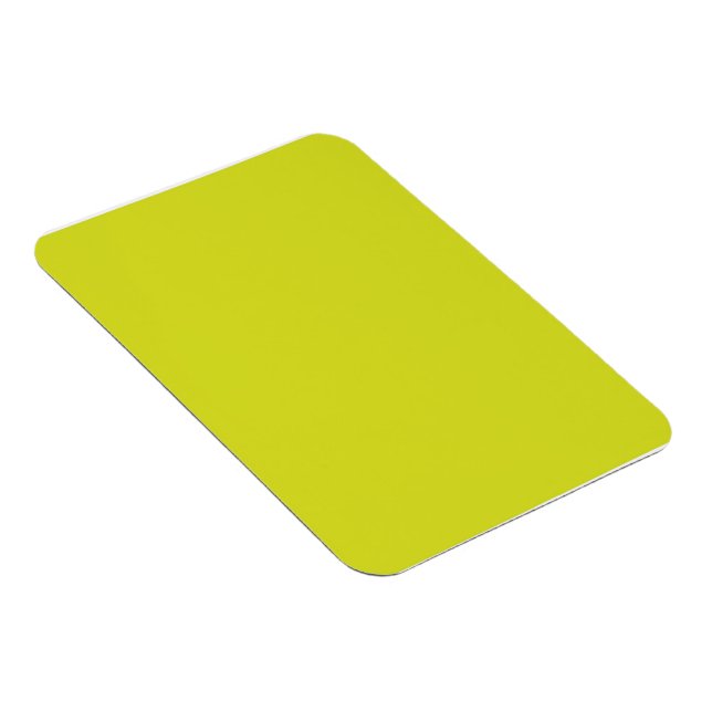 Flat Yellow Background – Back-to-School Texture Magnet (Right Side)