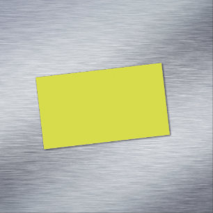 Flat Yellow Background – Back-to-School Texture Magnetic Business Card