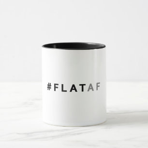 #flataf plat de la tasse de café de la terre  