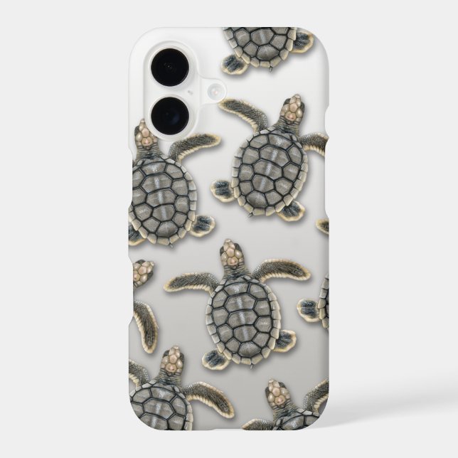 Flatback Sea Turtle iPhone Case (Back)