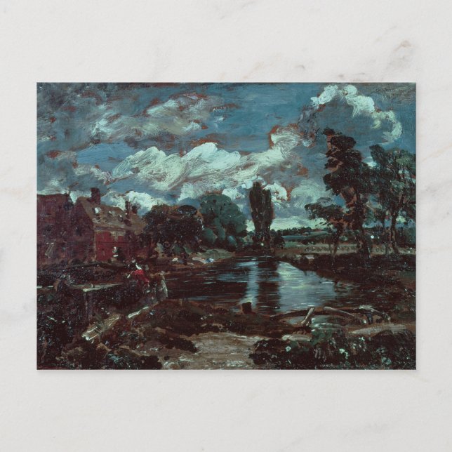 Flatford Mill from a Lock on the Stour, c.1811 Postcard (Front)