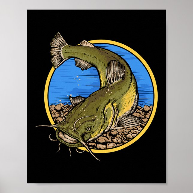 Flathead Catfish Fishing  Poster (Front)
