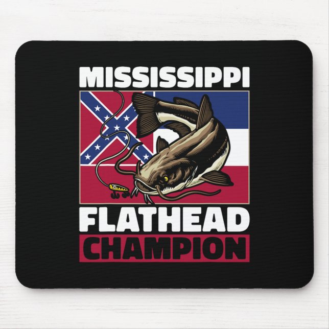 Flathead Catfish Hunting Catfishing Dad Catfish Hu Mouse Pad (Front)
