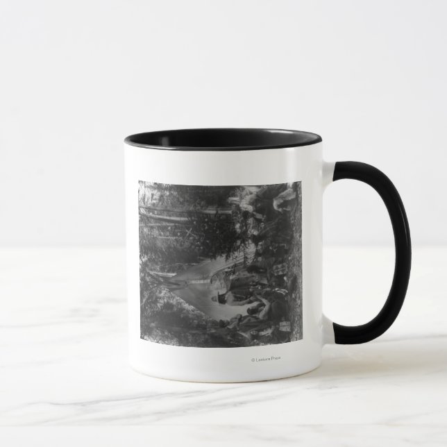 Flathead Indians at Pre-Christmas Gathering Mug (Right)