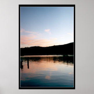 Flathead Lake at Sunset Poster