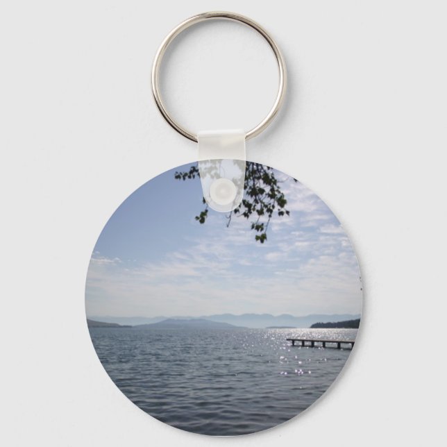 Flathead Lake Montana Keychain (Front)