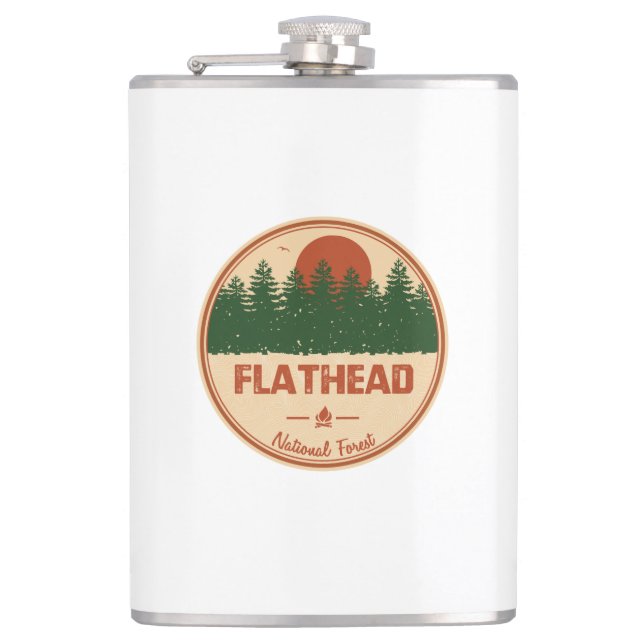 Flathead National Forest Hip Flask (Front)