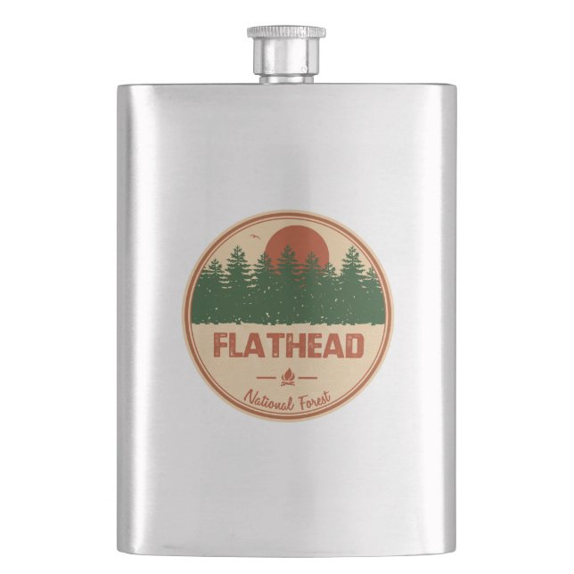 Flathead National Forest Hip Flask (Front)