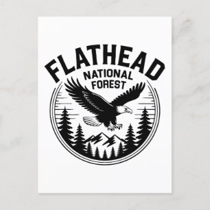 Flathead National Forest Montana Adventure Vibes Holiday Postcard