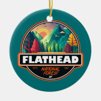 Flathead National Forest Montana Emblem