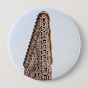 Flatiron building 4 inch round button