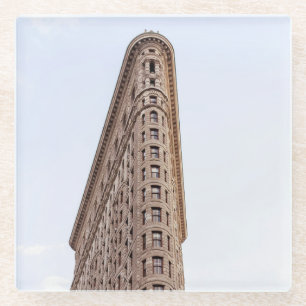 Flatiron building glass coaster