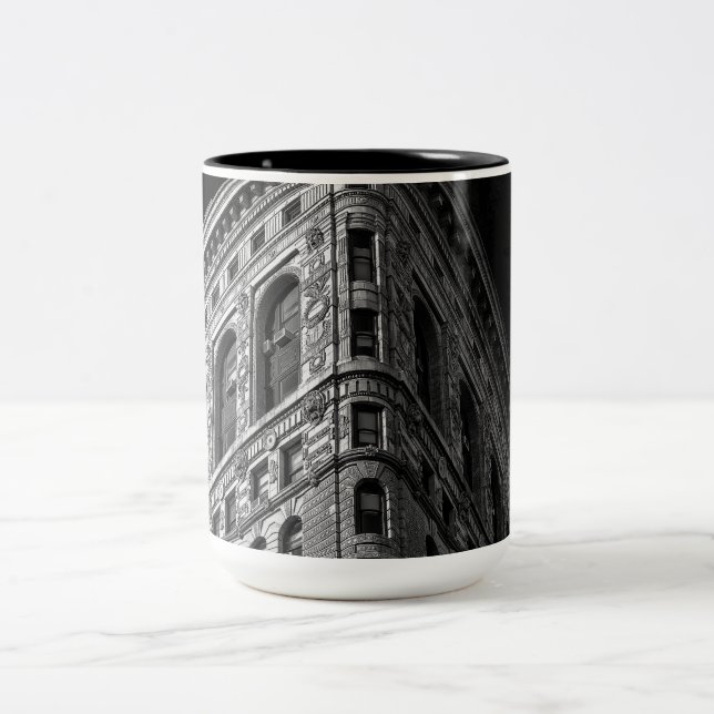Flatiron Building in Manhattan, NYC Two-Tone Coffee Mug (Center)