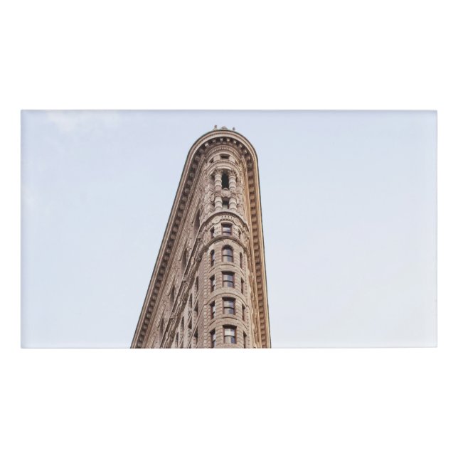 Flatiron building  name tag (Front)
