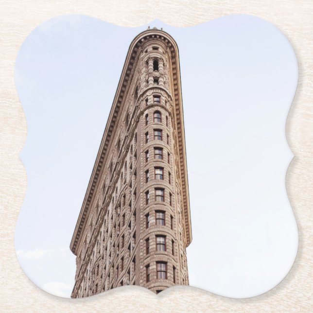 Flatiron building  paper coaster (Front)