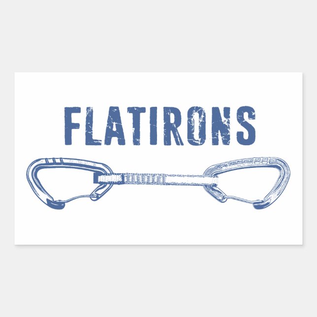 Flatirons Colorado Rock Climbing Quickdraw Sticker (Front)