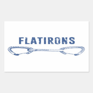Flatirons Colorado Rock Climbing Quickdraw Sticker