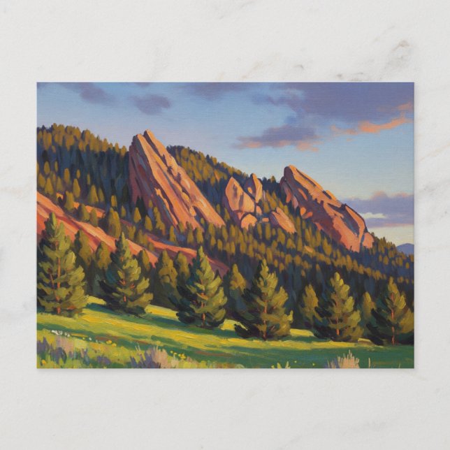 Flatirons Colorado Travel Postcard (Front)