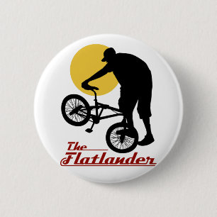 Flatlander BMX 2 Inch Round Button