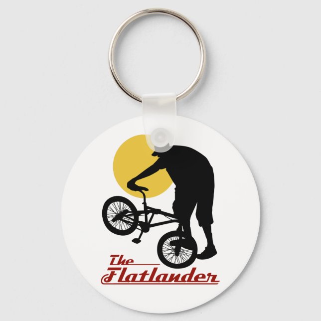 Flatlander BMX Keychain (Front)