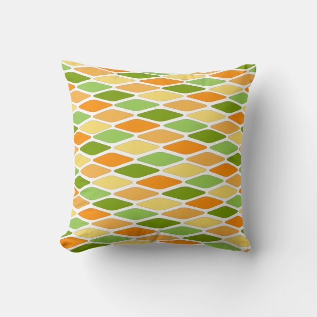 Flattened Diamonds  Throw Pillow (Front)