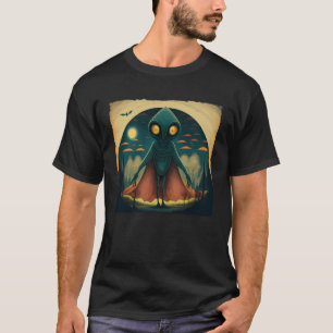 Flatwoods Monster Braxie 1952 Creepy Alien Cryptid T-Shirt