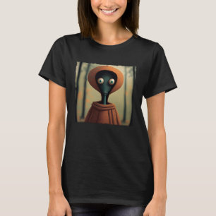 Flatwoods Monster Braxie 1952 Creepy Alien Cryptid T-Shirt