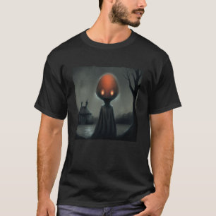 Flatwoods Monster Braxie 1952 Creepy Alien Cryptid T-Shirt