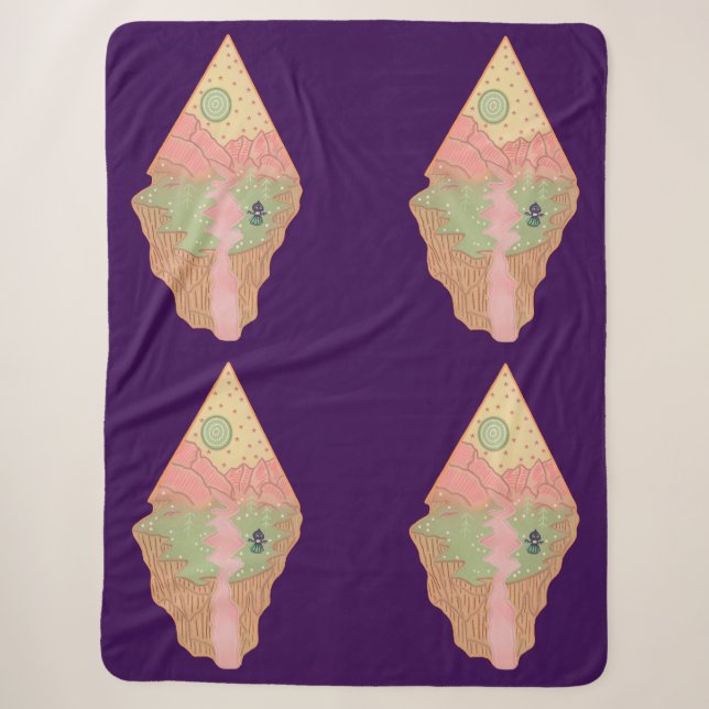 Flatwoods Monster Home Planet | Cryptid Folklore  Sherpa Blanket (Front)