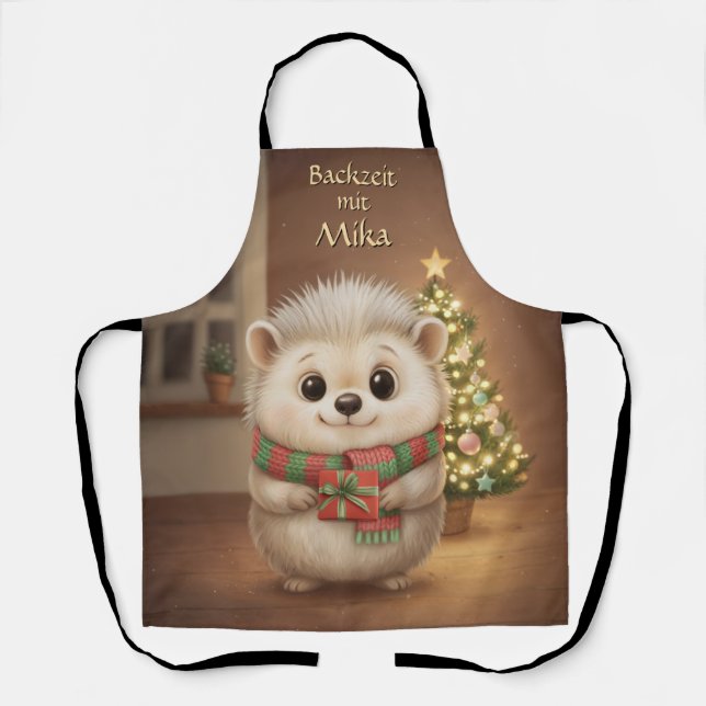 Flauchy Igel Backzeit Design Apron (Front)