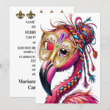 Flaunty Flamingo Mardi Gras 