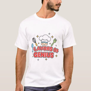 Flavors of Genius – Cute Chef Creativity T-Shirt