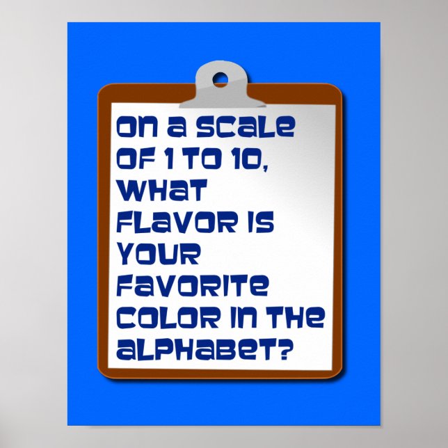 Flavour of the Alphabet Poster (Front)