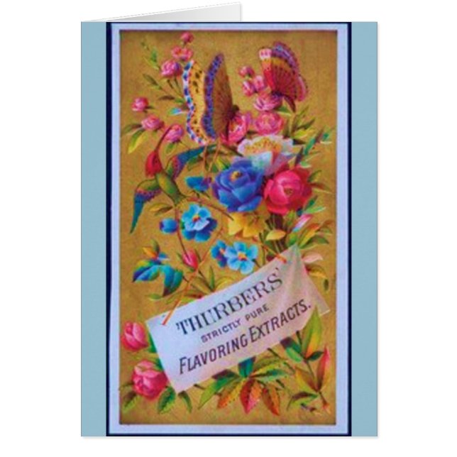 Flavouring Pretty Floral Hummingbird Ad (Front)