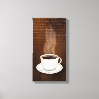Flavours of Coffee Canvas Print