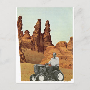 Flawed mowing plan - announcement postcard