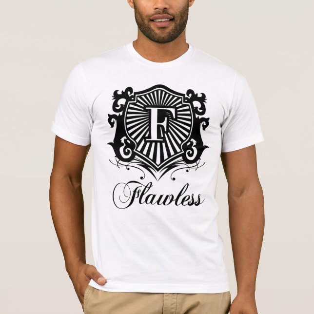 FLAWLESS LOGO AMERICAN APPAREL WHITE TEE (Front)