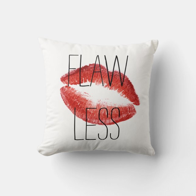 Flawless Throw Pillow (Front)