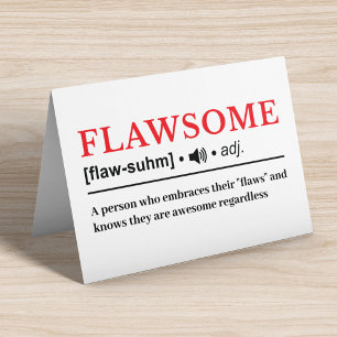 Flawsome - Customizable Dictionary Definition Card