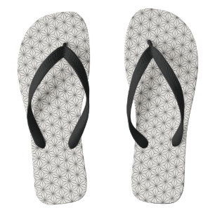 Flax-leaf pattern traditional japanese desgin flip flops