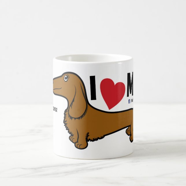 FLDR "j'aime ma" tasse rouge de caractère de main (Centre)