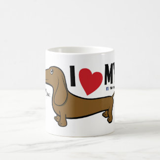 FLDR "que j'aime le mon" lissent la tasse rouge de