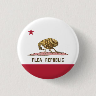 Flea Republic Flag 1 Inch Round Button