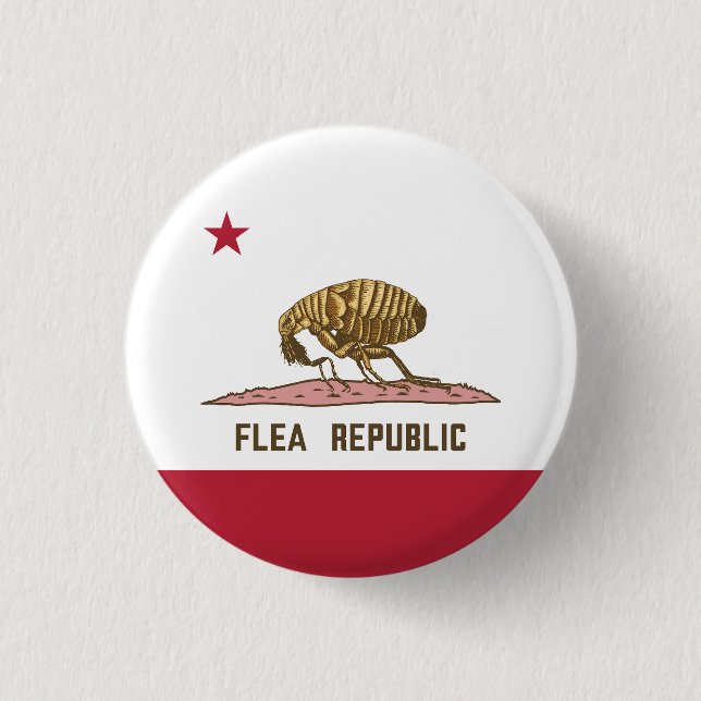 Flea Republic Flag 1 Inch Round Button (Front)