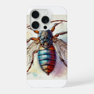 Flea Siphonaptera Insect Dorsal View 040924IREF224 iPhone 15 Pro Case